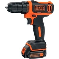 BLACK+DECKER Perceuse-visseuse sans fil BDODD12KA, 10,8 volts, Perceuse/visseuse Noir/Orange