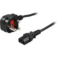 BlueWalker Câble d'alimentation avec prise UK C13 Noir