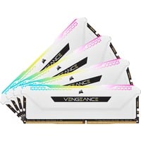 Corsair 64 Go DDR4-3200 (4x 16 Go) mémoire vive Blanc, CMH64GX4M4E3200C16W, XMP 2.0