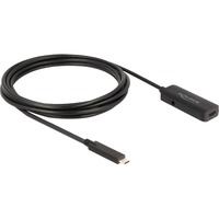 DeLOCK Câble de rallonge actif USB 3.2 Gen 2, connecteur USB-C > prise USB-C, Câble d'extension Noir