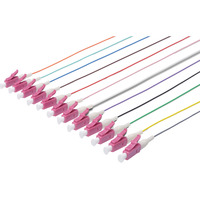 Digitus Pigtails LC Simplex OM4 teintés dans la masse, Câble Multicolore