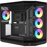 HYTE Y50 Noir Profond boîtier midi tower Noir | 2x USB-A | 1x USB-C | RGB | Verre trempé