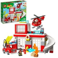 LEGO DUPLO - La caserne et l’hélicoptère des pompiers, Jouets de construction 10970