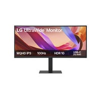 LG UltraWide 34U650A-B 34" Moniteur incurvé Noir, 1x DisplayPort, 2x HDMI, 2x USB-C, 3x USB-A, 1x RJ-45, 86,4 cm (34"), 3440 x 1440 pixels, Wide Quad HD, LCD, 5 ms, Noir