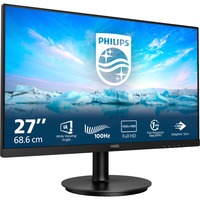 Philips V Line 271V8LAB/00 écran plat de PC 68,6 cm (27") 1920 x 1080 pixels Full HD LCD Noir Moniteur Noir, 68,6 cm (27"), 1920 x 1080 pixels, Full HD, LCD, 4 ms, Noir