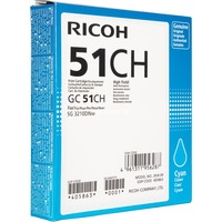Ricoh 405863 cartouche d'encre 1 pièce(s) Original Rendement élevé (XL) Cyan Rendement élevé (XL), Cyan, 1 pièce(s), 2500 pages, Paquet unique