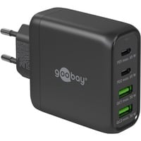 goobay 68W GaN USB-C PD Multiport Quick Charger, Chargeur Noir