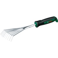 Bosch Balai éventail de jardin en acier inoxydable, Râteau à main Vert/Noir