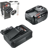 Bosch Kit de démarrage batterie 18V 1x 4,0Ah + chargeur rapide AL 18V-44, Bundle Noir