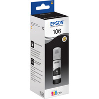 Epson 106 EcoTank Photo Black ink bottle, Encre Original, Photo noire, Epson, - EcoTank ET-7750 - EcoTank ET-7700, 70 ml, Impression à jet d'encre