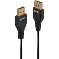 Lindy Câble Slim DisplayPort 1.4, 2m Noir, 2m, 2 m, DisplayPort, DisplayPort, Mâle, Mâle, 7680 x 4320 pixels