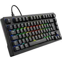 Sharkoon SKILLER SGK25 RGB clavier gaming Noir, Layout DE (QWERTZ), Huano Red, 75%