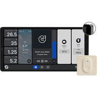 Shelly Wall Display X2 Silver + Blu H&T, Panneau de contrôle Argent