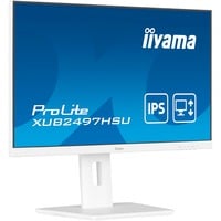 iiyama ProLite XUB2497HSU-W2 écran plat de PC 60,5 cm (23.8") 1920 x 1080 pixels Full HD LED Blanc Moniteur Blanc (mat), 60,5 cm (23.8"), 1920 x 1080 pixels, Full HD, LED, 1 ms, Blanc