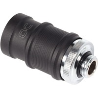 Alphacool ES Schnellverschluss BLH1A PushIn Femelle AG, Connecteur Chrome/noir (mat)
