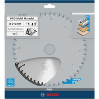 Bosch Lames de scies circulaires Multi Material, Lame de scie Aluminium, 21 cm, Bosch, 235 g, 1 pièce(s)