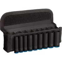 Bosch Set d'embouts à douille d'impact PRO 1/4", 9 pièces, Clés mixtes à cliquet Noir