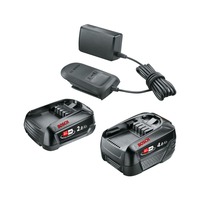 Bosch Starter-Set 18V (2.0 Ah + 4.0 Ah + AL 18V-20), Bundle Noir