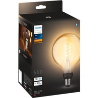 Philips Hue White Filament Lampe E27 Giant Globe G125 550 lm, Lampe à LED 