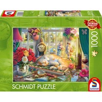 Schmidt Spiele Heure du puzzle avec chat 