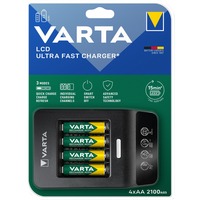 Varta 57685 101 441 chargeur de batterie Secteur AA, AAA, 4 pièce(s), Piles fournies