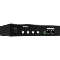 Lindy 4 Port IPower Switch multiprise Noir, Avec mesure en ligne, Commutable, 1U, Métal, Noir, 4 sortie(s) CA, Coupleur C13