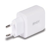Lindy 73428 chargeur d'appareils mobiles Universel Blanc Secteur Charge rapide Intérieure Blanc, Intérieure, Secteur, 20 V, Blanc