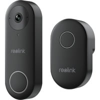 Reolink D340P Noir, Blanc, Sonnette de porte Noir, Noir, Blanc, IP65, Mur, 2-voies, MicroSD (TransFlash), 256 Go