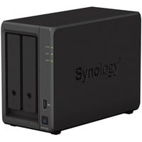 Synology Enregistreur vidéo en réseau DVA1622, Magnétoscope de réseau Noir, 2 emplacements pour disques durs de 3,5"