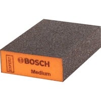 Bosch 2 608 901 169 Bloc de ponçage manuel Grain moyen, Éponge de broyage Orange, Grain moyen, Bloc de ponçage, Marron, Orange, mousse, Bois, Décapant