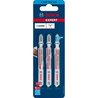 Bosch Laminate Clean Lames de scie sauteuse Carbone 3 pièce(s), Lame de scie Lames de scie sauteuse, Laminé, Carbone, 1,5 cm, 9,2 cm, 3 pièce(s)
