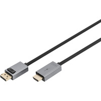 Digitus Câble adaptateur DisplayPort > HDMI, UHD 4K Noir