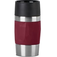 Emsa Mug Thermos Compact, Gobelet thermique Bordeaux/en acier inoxydable