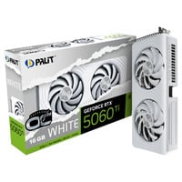 Palit GeForce RTX 5060 Ti OC WHITE 16GB, Carte graphique Blanc