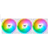 Thermaltake Ventilateur de refroidissement PC SWAFAN EX12 ARGB Sync Blanc Édition Premium TT ventilateurs de boîtier Blanc, 3 pièces, 120 x 120 x 25 mm