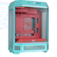 Thermaltake boîtier midi tower Menthe/Rouge | 4x USB-A | 1x USB-C | Verre Trempé