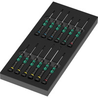 Wera Schaumstoffeinlage Schraubendreher Kraftform Micro Set 2, Tournevis Noir/Vert
