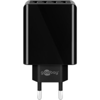 goobay chargeur USB 4 ports (30W) noir Noir