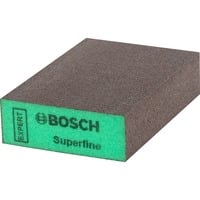 Bosch S471 Éponge abrasive Grain super fin 1 pièce(s), Éponge de broyage Vert, Éponge abrasive, Grain super fin, Travail de finition, Décapant, Bois, Vert, Gris, 97 mm