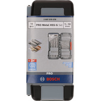 Bosch Set de forets hélicoïdaux PRO Metal HSS-G, 135°, 18 pièces, Jeu de mèches de perceuse 