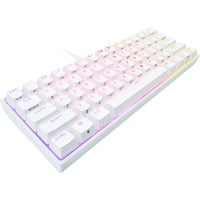 Corsair CH-9194114-DE - Tastatur clavier USB Allemand Blanc, clavier gaming Blanc, Layout DE, Cherry MX RGB Speed Silver, 60%, USB, Clavier mécanique, LED RGB, Blanc