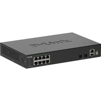 D-Link DGS-1530-10, Switch Noir, Géré, L2, Gigabit Ethernet (10/100/1000), Full duplex