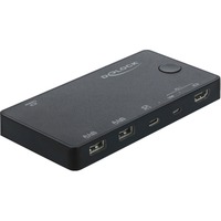 DeLOCK Switch KVM HDMI / USB-C 4K 60 Hz met USB 2.0 kvm-switch 