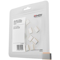 Lindy 40440 bloqueur de port USB Type-C Orange Acrylonitrile-Butadiène-Styrène (ABS) 10 pièce(s), Verrou antivol Bloqueur de port, USB Type-C, Orange, Acrylonitrile-Butadiène-Styrène (ABS), 10 pièce(s), Sac en polyéthylène