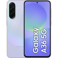 Samsung Galaxy A36 5G 17 cm (6.7") Double SIM Android 15 USB Type-C 6 Go 128 Go 5000 mAh Lavande, Smartphone Violâtre, 17 cm (6.7"), 6 Go, 128 Go, 50 MP, Android 15, Lavande