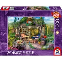 Schmidt Spiele Bonheur de maison de jardin dans les vignobles, Puzzle 