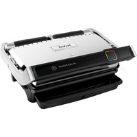 Tefal OptiGrill Elite XL GC760D12 Gril de contact grill à contact électrique Acier inoxydable brossé/Noir, Acier inoxydable, Acier inoxydable, 800 cm², 40 x 20 mm, Thermoplastique, 6 personne(s)