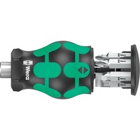Wera Kraftform Kompakt Stubby Magazine jeu de 5 embouts, Set d'embouts de vissage Noir/Vert
