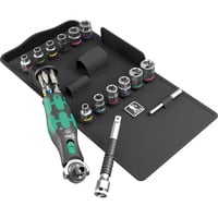 Wera Set Zyklop Pocket 4, 27 pièces, Set d'embouts de vissage Noir/Vert