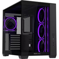 ASUS  boîtier midi tower Noir | 2x USB-A | 1x USB-C | RGB | Window